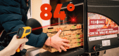 Bauletto aperto con termometro digitale